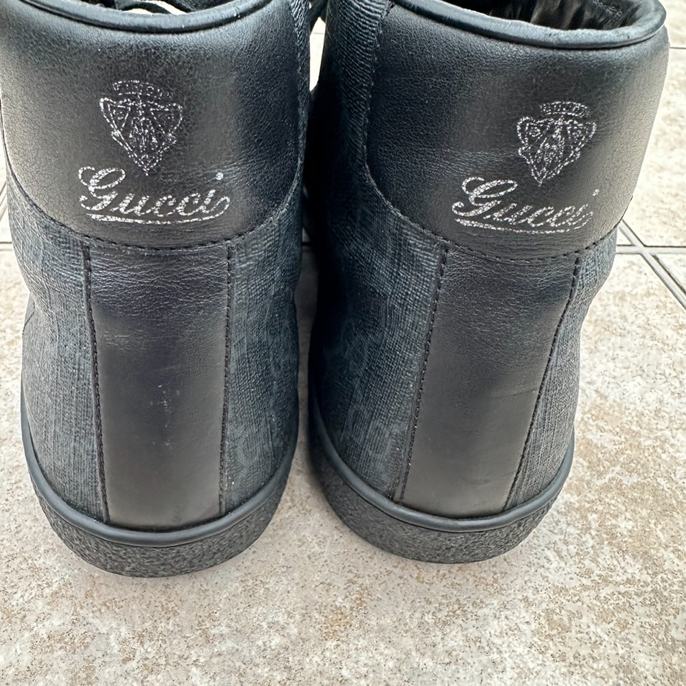 Gucci Brooklyn GG Supreme High Top Sneakers - Picture 5 of 16